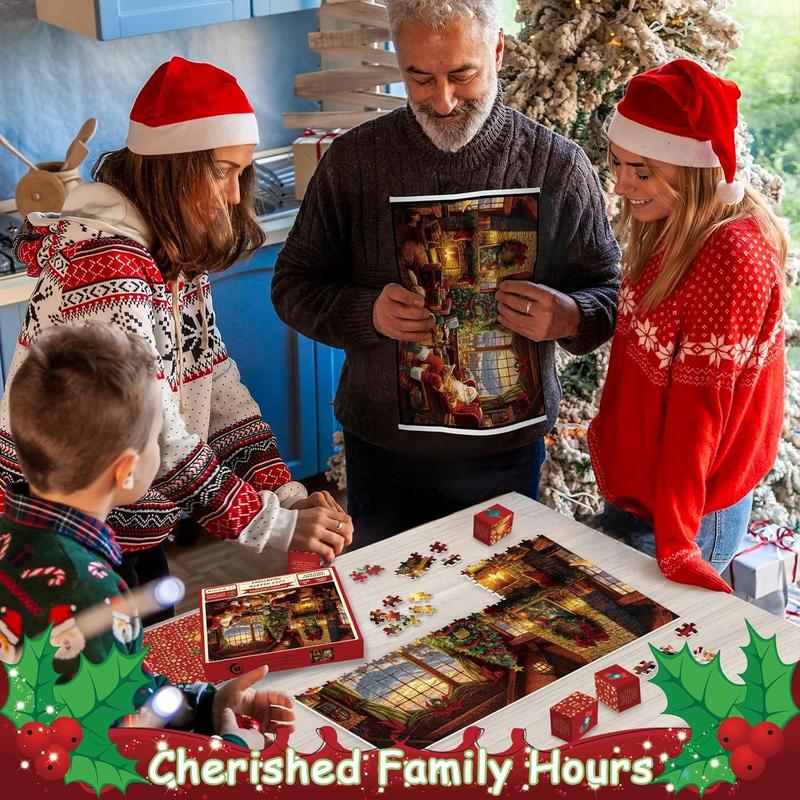 JingleBox™ Cozy Hearth Advent Puzzle 24 Days Christmas Countdown